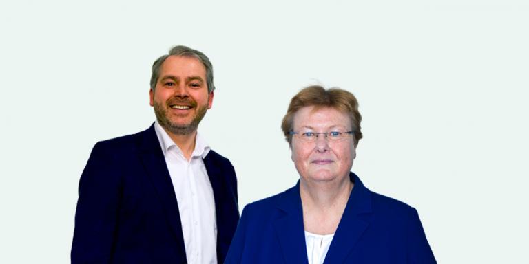 Jobliebe-directeur Han Stoffels en NBBU-voorzitter Brigitte van der Burg